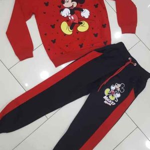 Rdeče črn dvodelni fantovski komplet