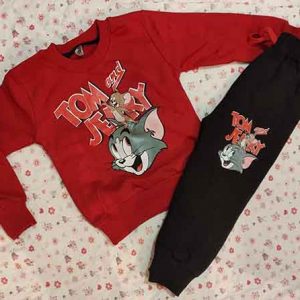 Rdeče črni dvodelni komplet